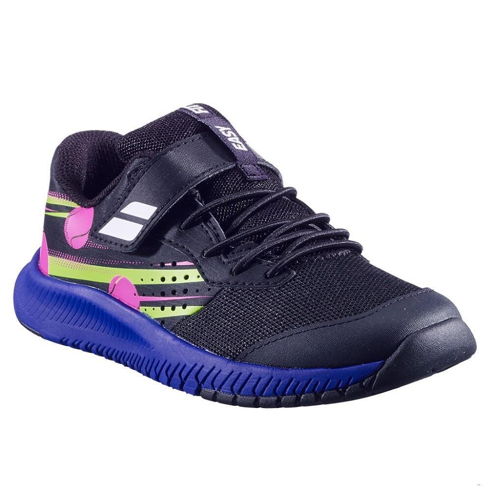 Детски маратонки Babolat PULSION KID AC BOY - black, dark blue, удобни тенис обувки за деца