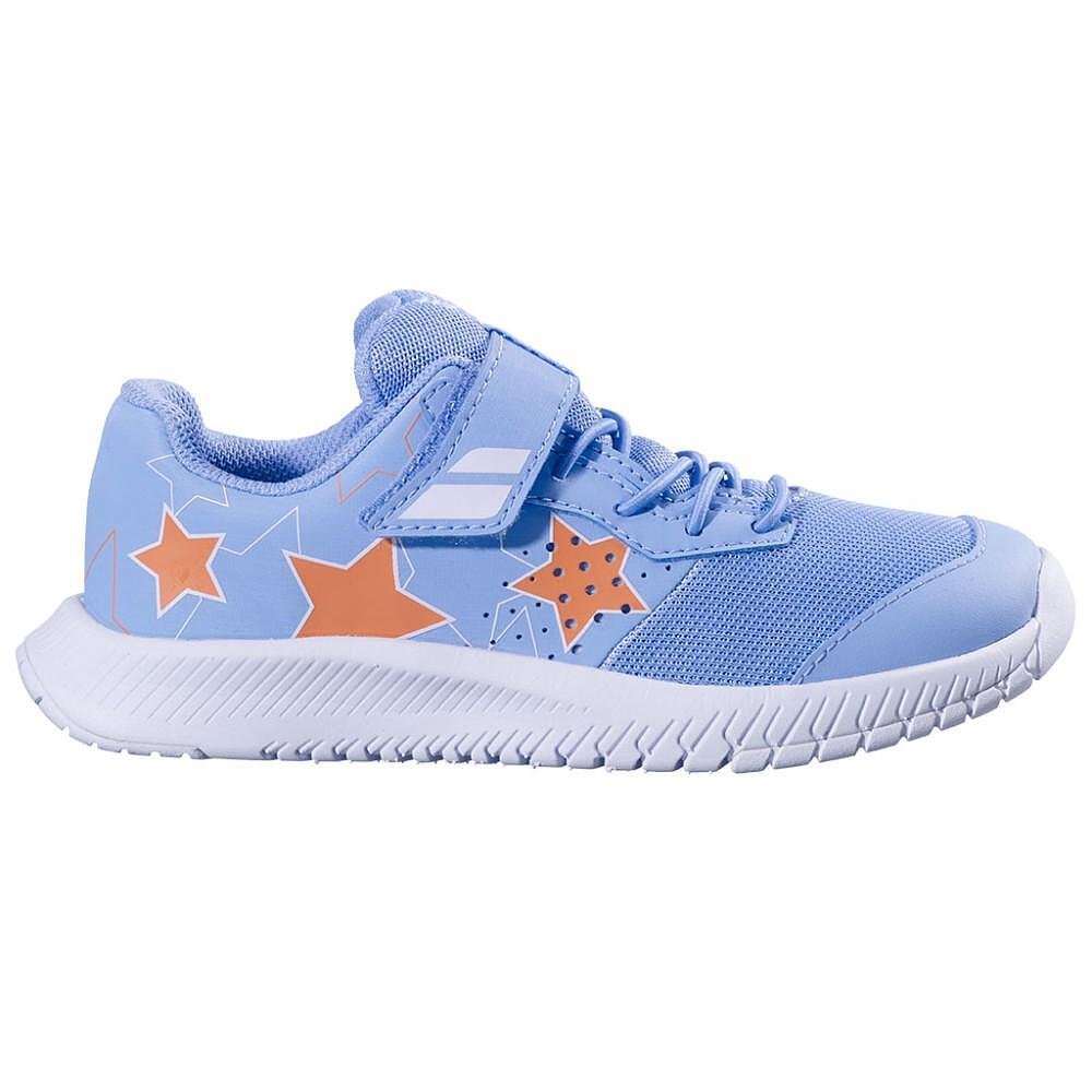 Детски маратонки Babolat PULSION KID AC FOREVER BLUE – леки тенис обувки с велкро и стабилна подметка