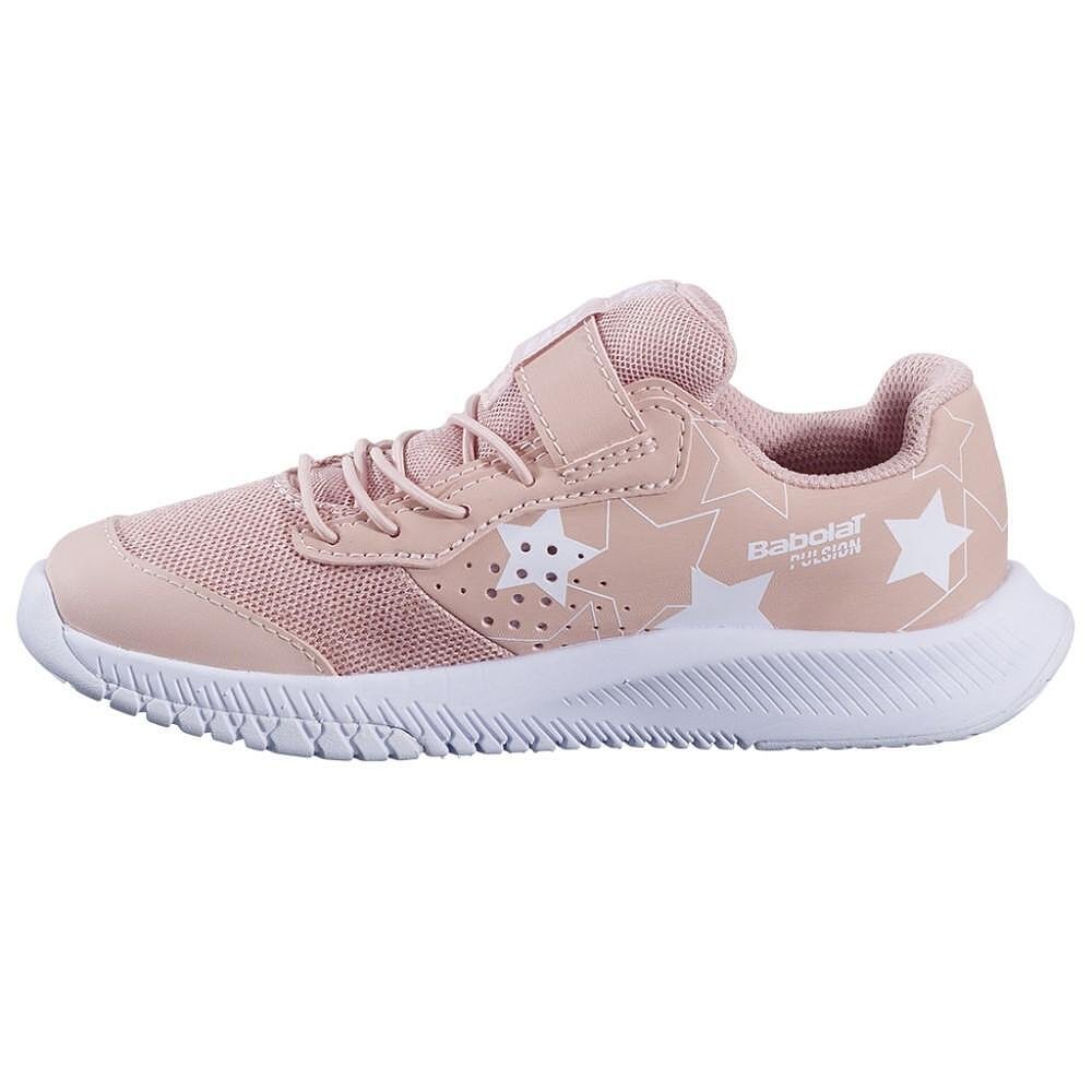 Детски маратонки Babolat PULSION KID ALL COURT GIRL - evening sand, леки и удобни за тенис и all courts
