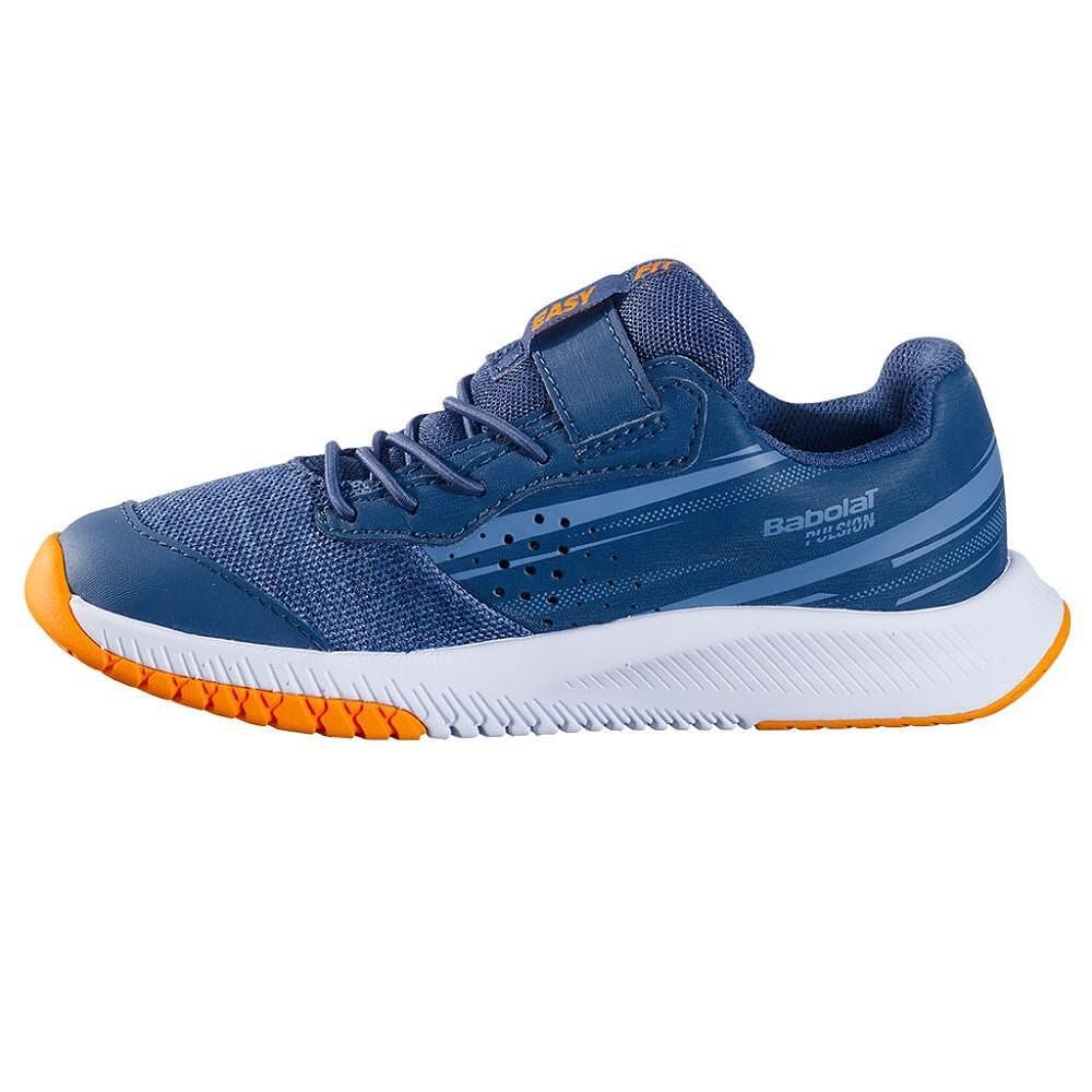 Детски маратонки Babolat PULSION KID ALL COURT BOY - blue, yellow за тенис и all court
