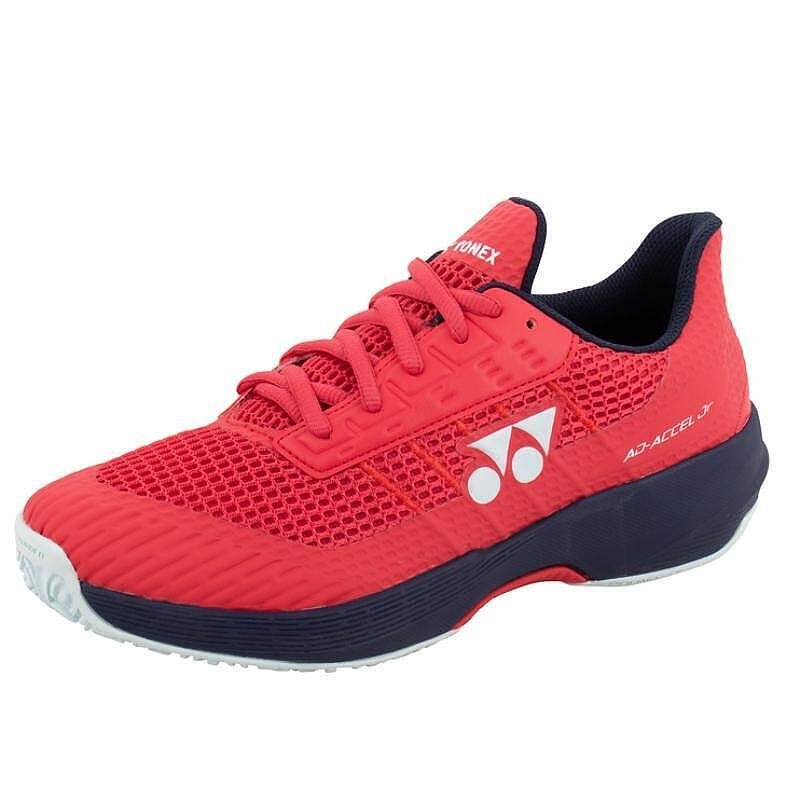 Детски маратонки Yonex PC AD-ACCEL CL Sunset Red, леки и стабилни за клей корт