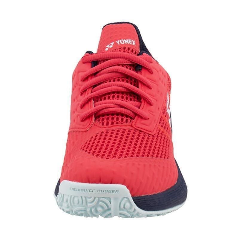 Детски маратонки Yonex PC AD-ACCEL CL Sunset Red за клей корт с POWER CUSHION и дишаща конструкция