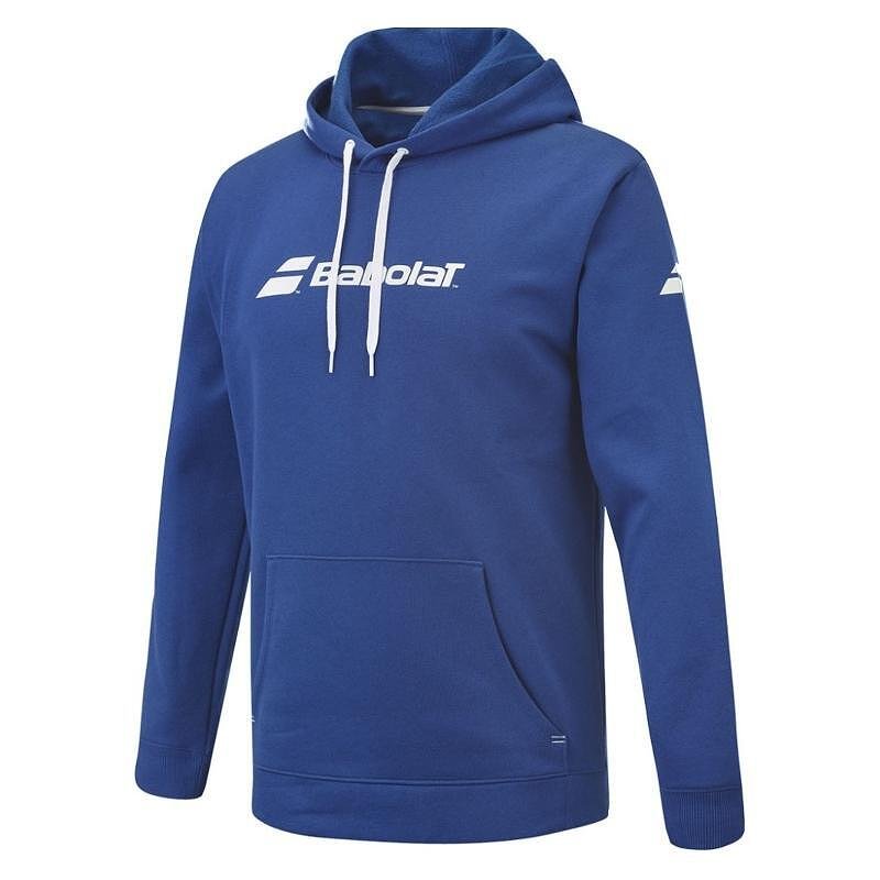 Kids' Babolat EXERCISE HOOD SWEAT sweatshirt - sodalite blue for comfort and warmth during training