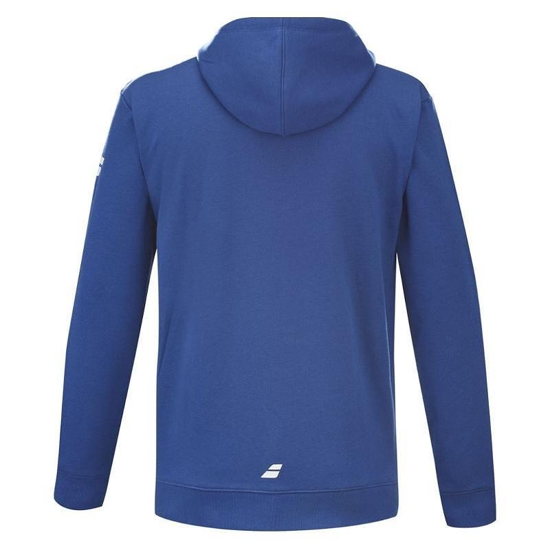 Kids' Babolat EXERCISE HOOD SWEAT sweatshirt - sodalite blue - stylish and comfortable for training on cooler days