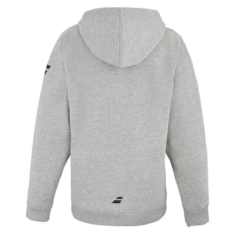 Kids' Babolat XERCISE HOOD C16 sweatshirt - high rise, gray sports model for young tennis players