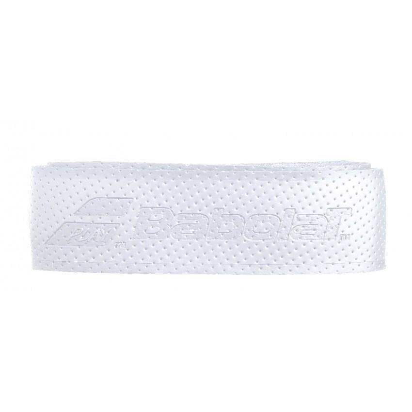 White Babolat SYNTEC EVO grip for tennis racquet and padel racquet – a comfortable and reliable grip for tennis equipment.