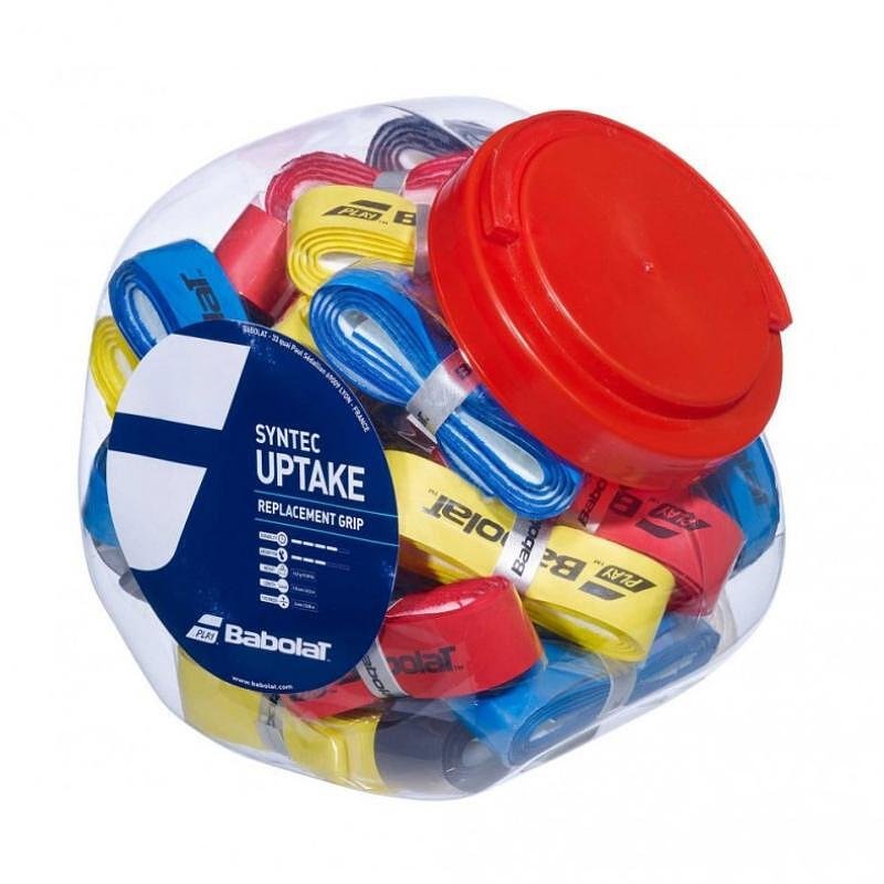 Gripuri Babolat Syntec Uptake x30 - asortate pentru rachetă de tenis și rachetă de padel, gripuri de schimb colorate