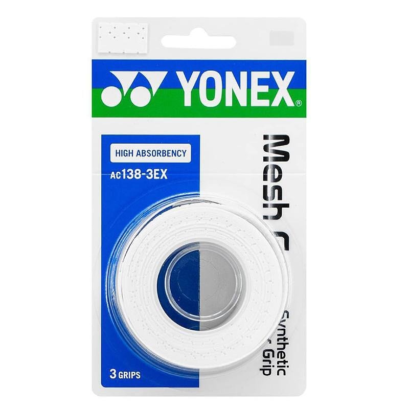 Yonex Mesh Grap grips x3 White