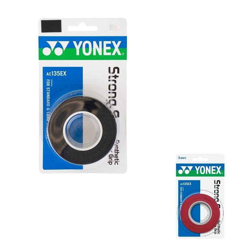 Yonex STRONG GRAP Wine Red Grips - 3 pieces for tennis and padel, tacky and durable Yonex grip.