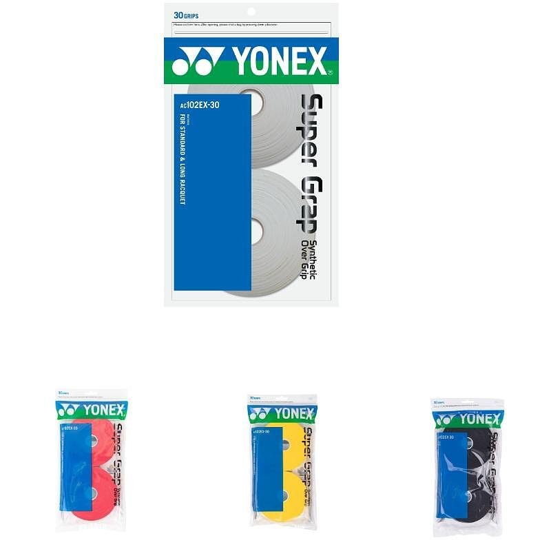 Yonex WET SUPER GRAP Wine Red Grips - 30 pieces for tennis and badminton, Yonex quality and a secure hold