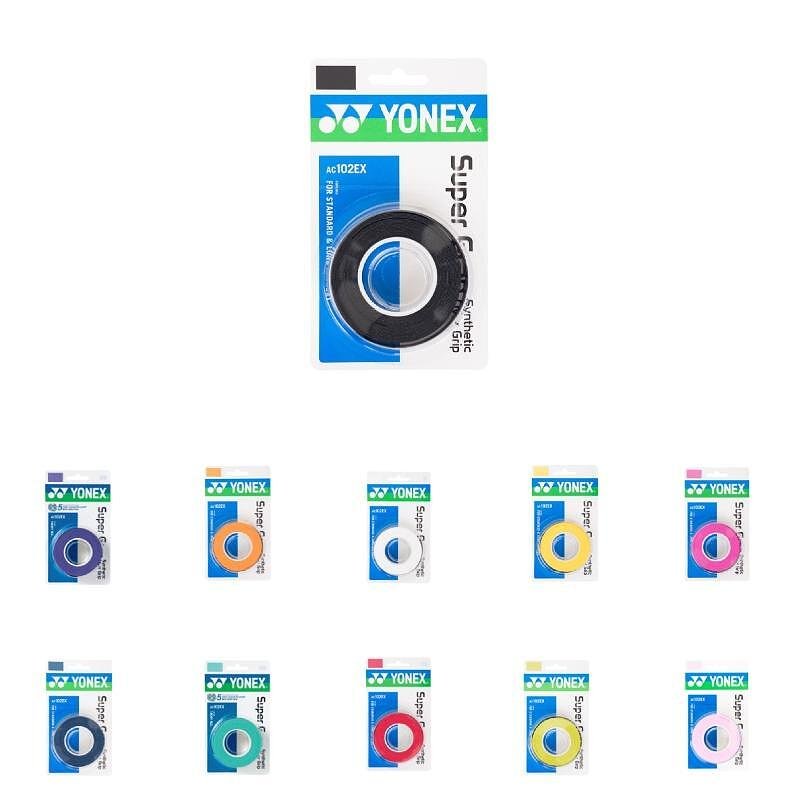 Yonex WET SUPER GRAP Wine Red Grips - 3 pieces for padel rackets and tennis rackets, tacky feel and control