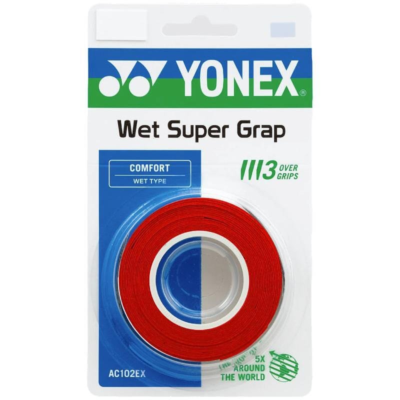 Yonex Wet Super Grap x3 Grips Wine Red