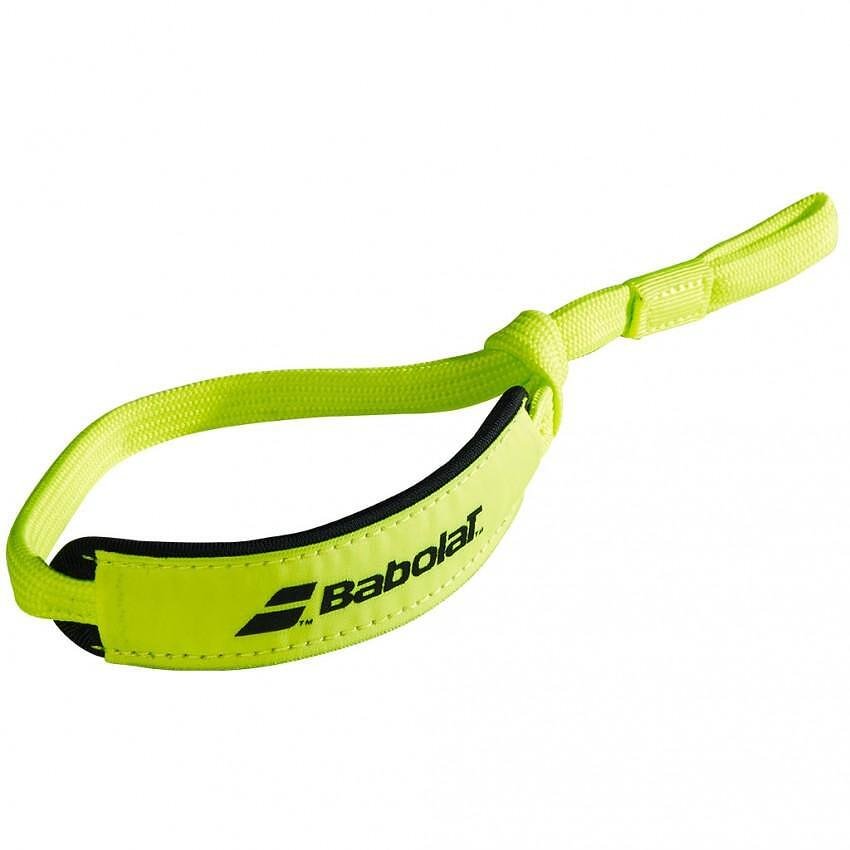 Curea de încheietură Babolat WRIST STRAP PADEL - galbenă pentru rachete de padel și rachetă de padel, compatibilă cu SMART BUTTCAP.