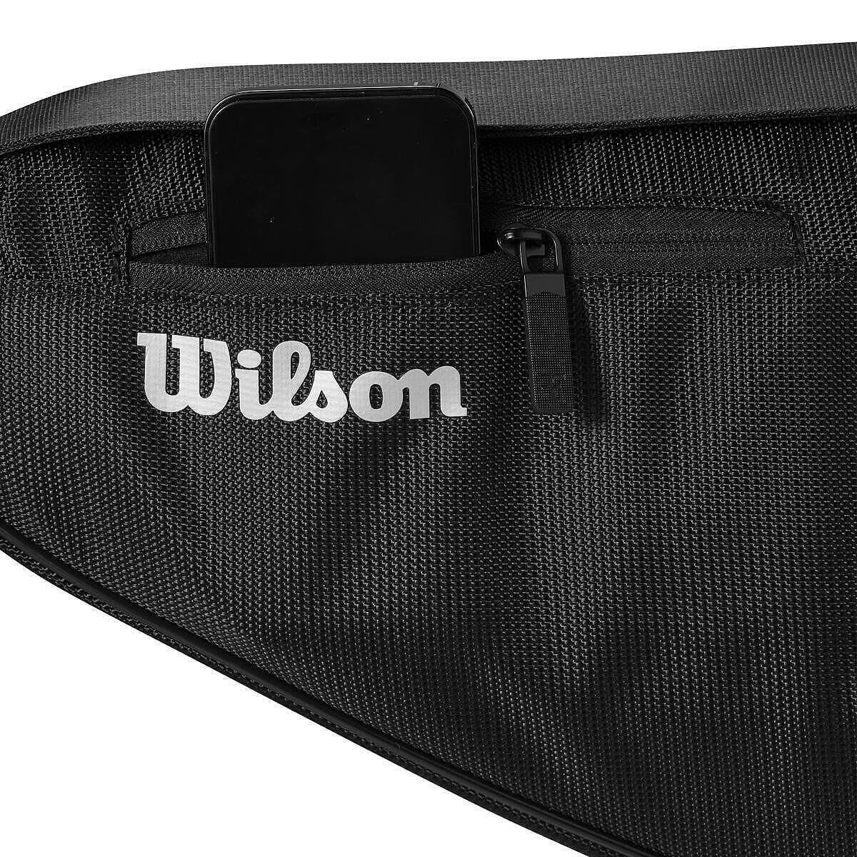 Wilson RF tennis racket case with phone pocket and Wilson logo – stylish tennis bag for Wilson tennis rackets.