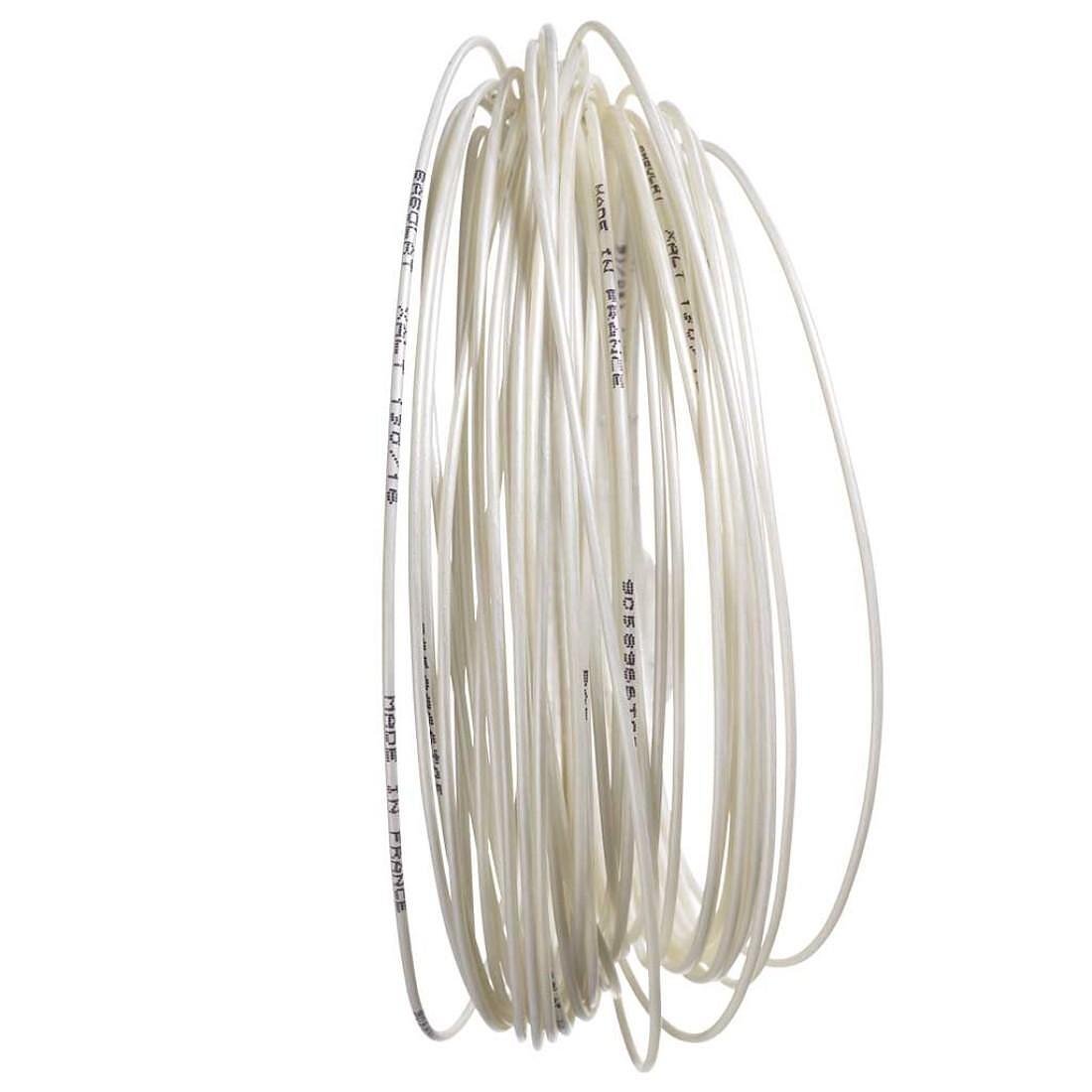 Кордаж Babolat XALT 12M - white spiral за тенис ракети, комфорт, контрол и вибрационна абсорбция