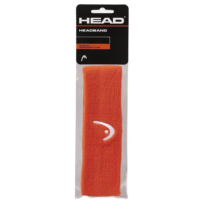 Headband HEAD Band - orange – orange sports headband, elastic and comfortable, keeps sweat away from the face.