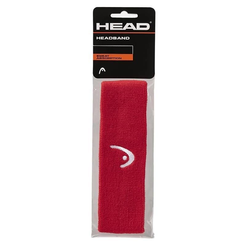 HEAD Band headband - red – a red elastic sweatband for tennis, padel, and sports