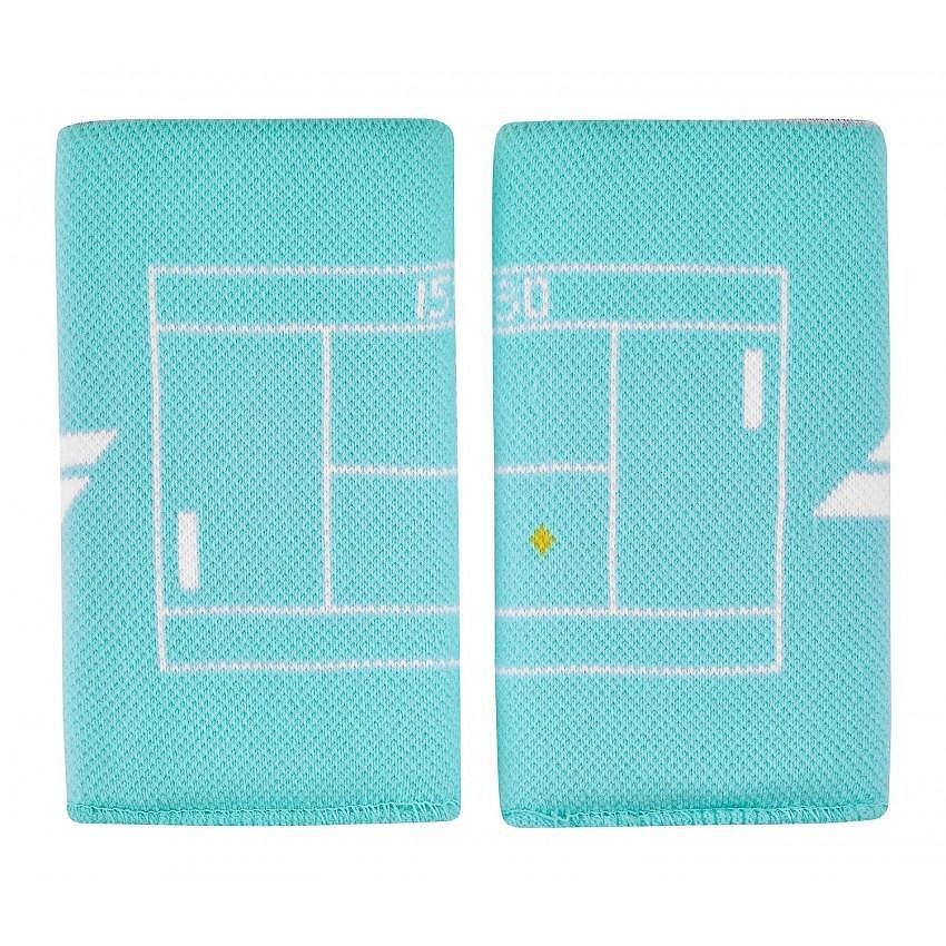 Babolat REVERSIBLE JB WRISTBAND wristbands - blue, lightweight and absorbent reversible tennis wristbands