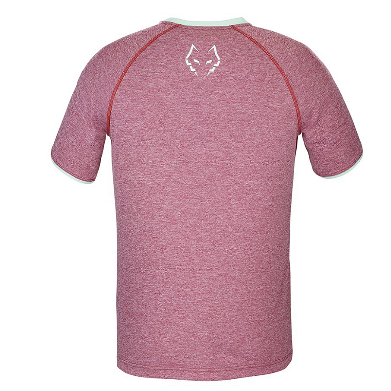 Мъжка тениска Babolat CREW NECK TEE LEBRON - RED, удобна червена тенис екипировка за корт и падел