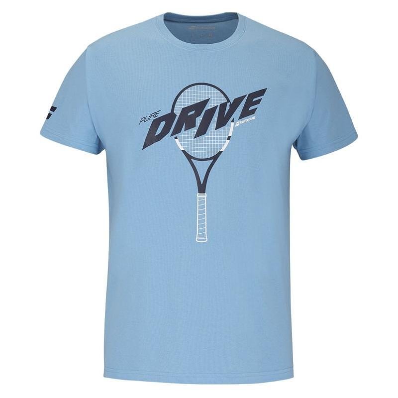Мъжка тениска Babolat DRIVE COTTON - drive blue