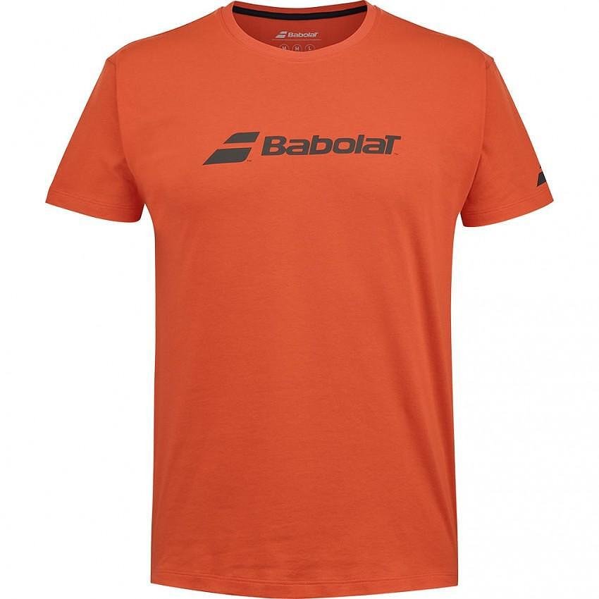 Men's T-Shirt Babolat EXERCISE BABOLAT TEE 2024 - fiesta red