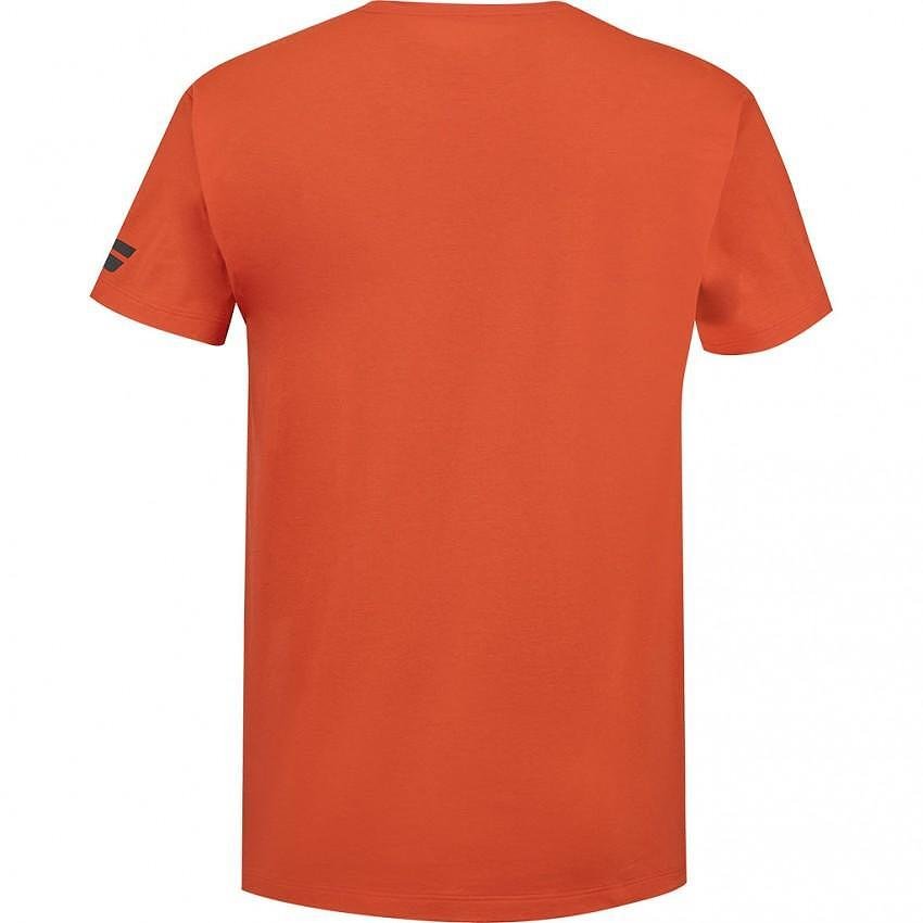 Мъжка тениска Babolat EXERCISE BABOLAT TEE 2024 - fiesta red, удобна за тренировка и мач.