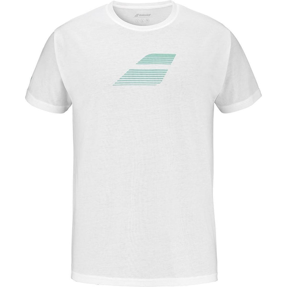 Мъжка тениска Babolat EXERCISE BIG FLAG - white