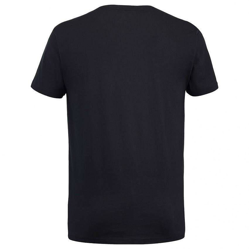 Tricou bărbătesc Babolat EXERCISE MESSAGE TEE - black, tricou sport negru Babolat pentru echipament de tenis