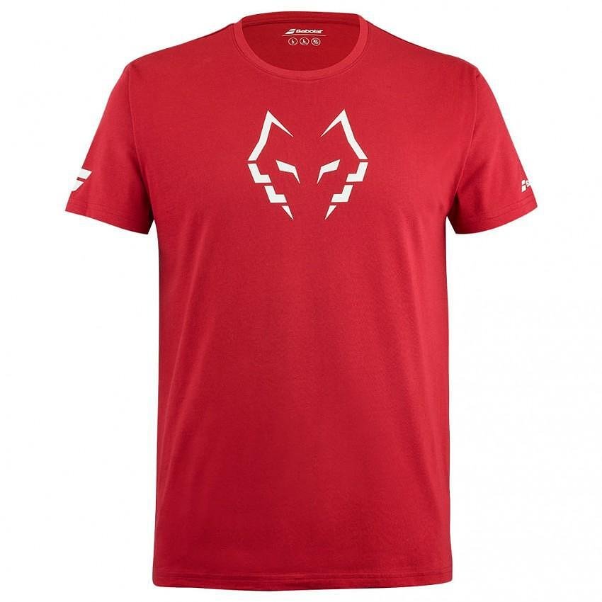 Men's Babolat TEE LEBRON T-shirt - red – comfortable tennis gear for training and matches