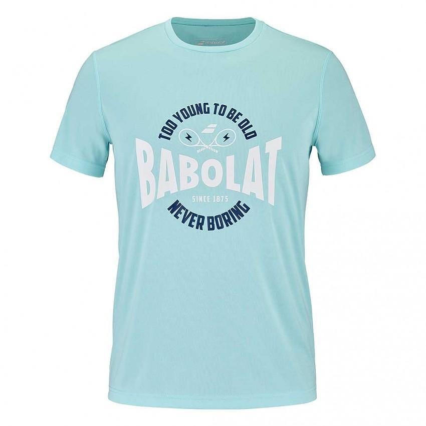 Tricou bărbătesc EXERCISE GRAPHIC TEE - albastru deschis