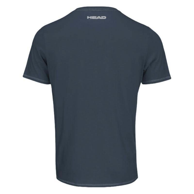 Men's HEAD CLUB Ivan / 811033 - NV T-shirt, dark blue, comfortable tennis T-shirt with HEAD logo and round neckline