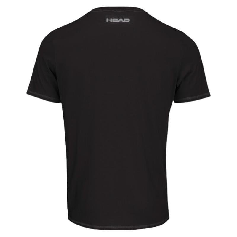 Men's HEAD CLUB Ivan / 811033 - BK T-shirt, black HEAD sports T-shirt with comfortable fabric and a clean design