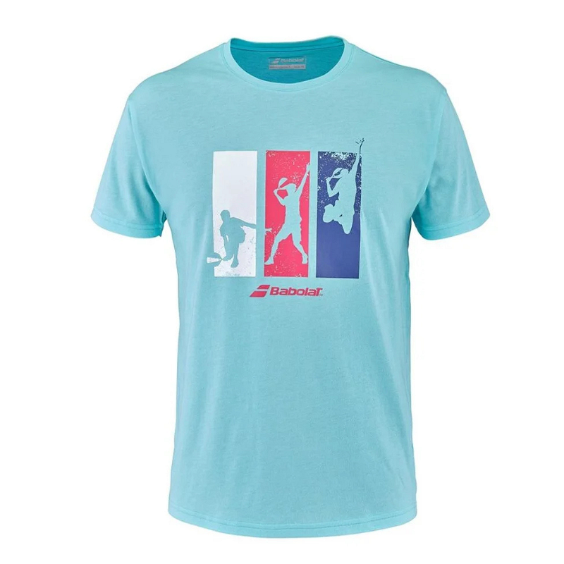 Мъжка тениска PADEL COTTON TEE - blue
