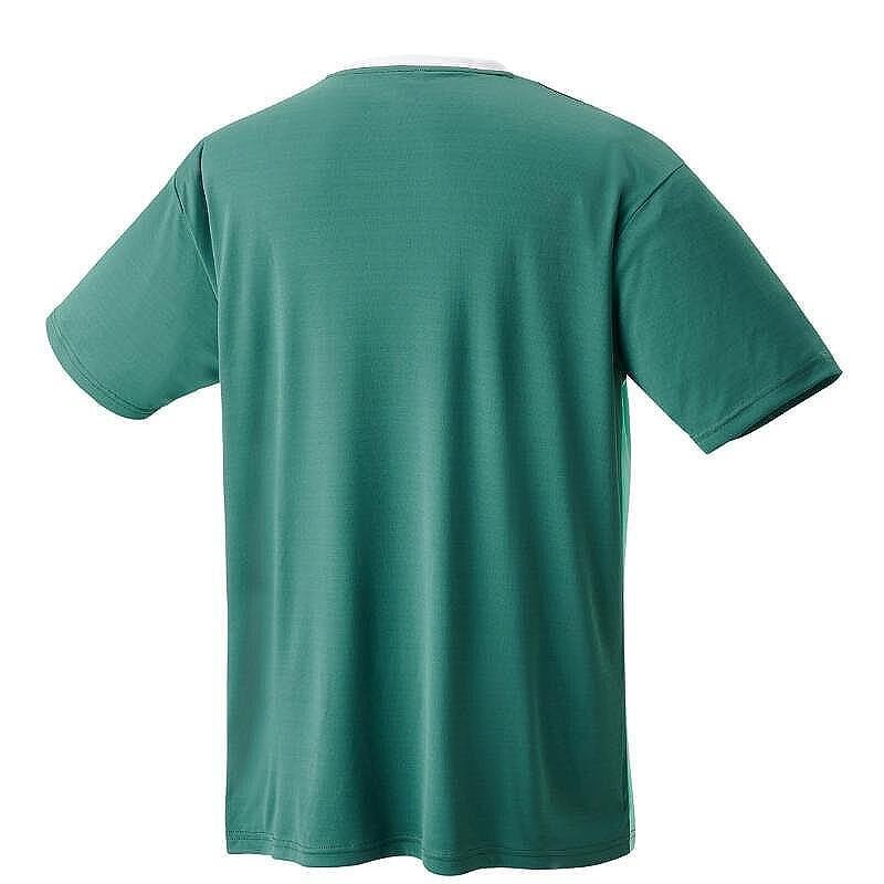 Men's Yonex CLUB TEAM Antique Green T-shirt for tennis and training, lightweight, comfortable, and with UV protection