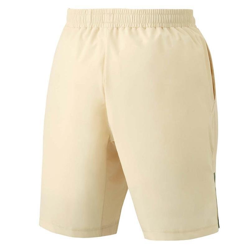 Мъжки къси гащи Yonex 15163 RG Sand Beige – спортни шорти в пясъчно бежово за комфорт на корта