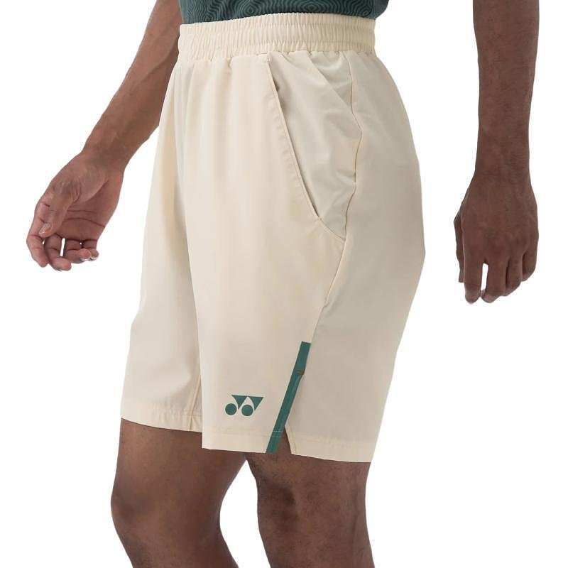 Мъжки къси гащи Yonex 15163 RG Sand Beige – спортен модел за комфорт и стил на корта