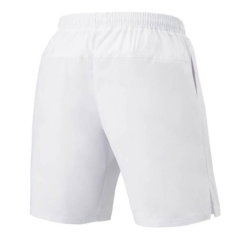 Мъжки къси гащи Yonex YM0036 White – леки тенис шорти за комфорт, бързо съхнене и UV защита.