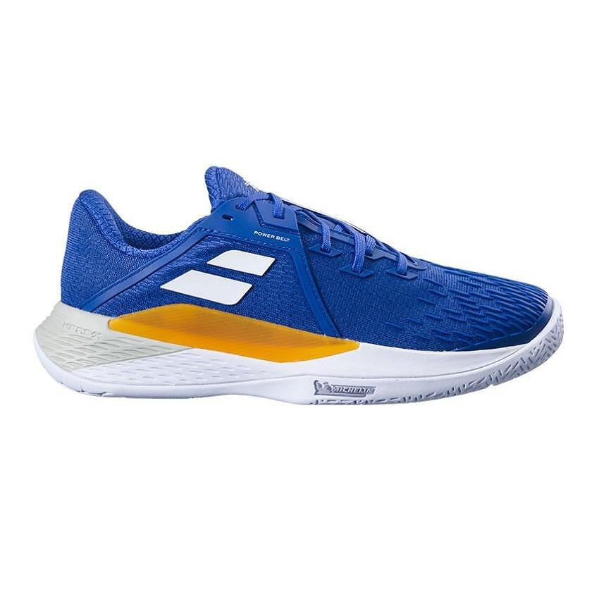 Men's Babolat PROPULSE FURY 3 AC MOMBEO BLUE tennis shoes - stable tennis shoes for intense play