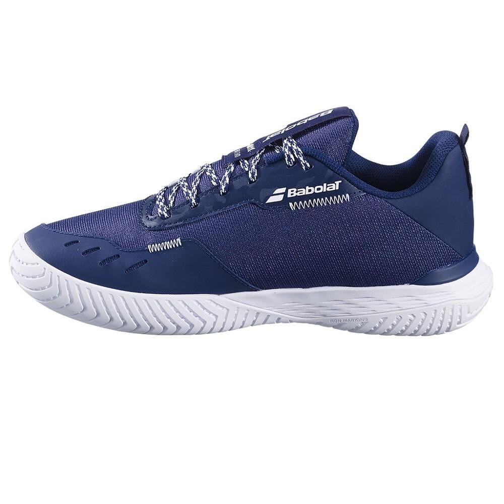 Men's Babolat SFX EVO ALL COURT sneakers - dark blue, white for tennis and all courts, stable and breathable