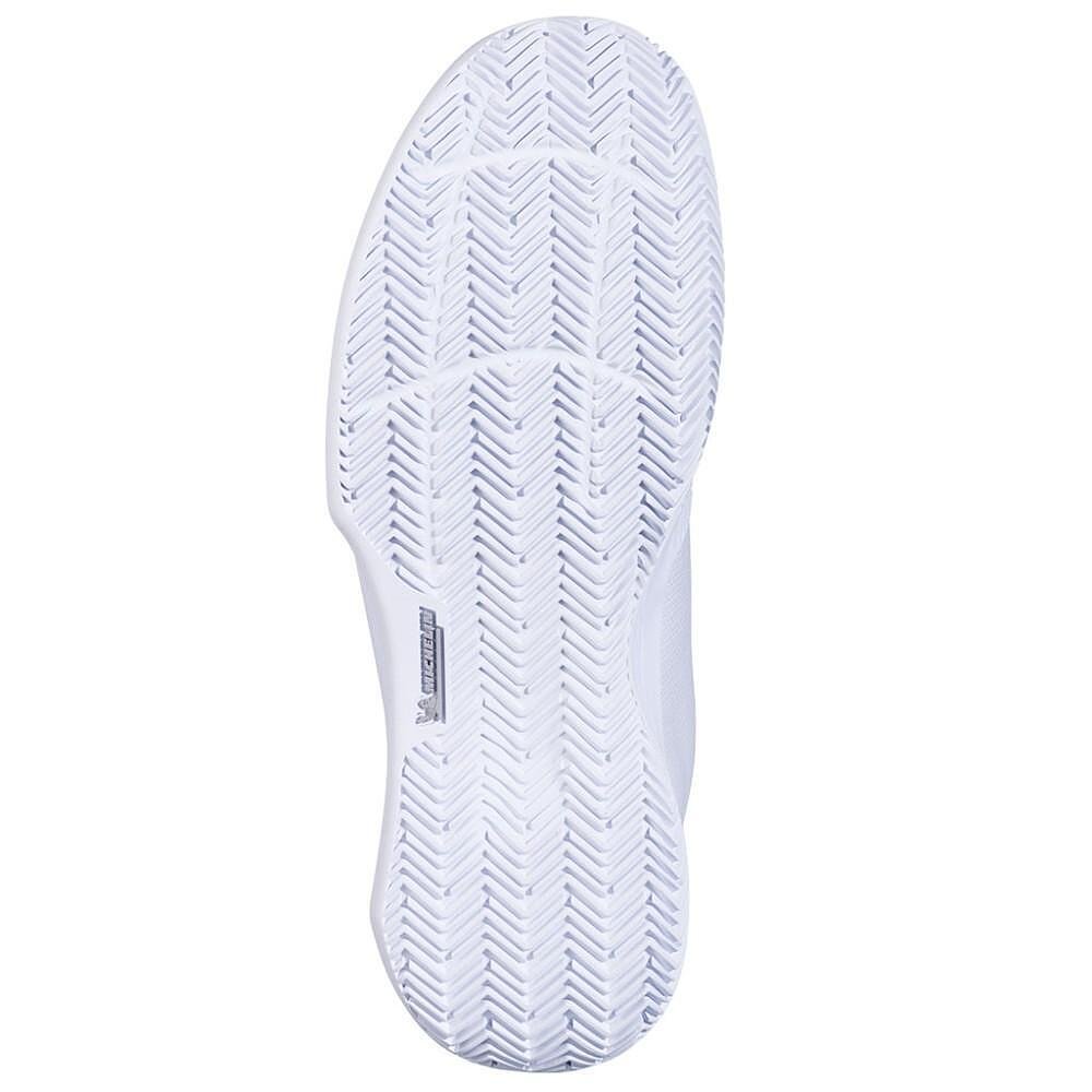 Men's Babolat SFX EVO CLAY shoes - white, port royale with a sole for clay courts and maximum comfort