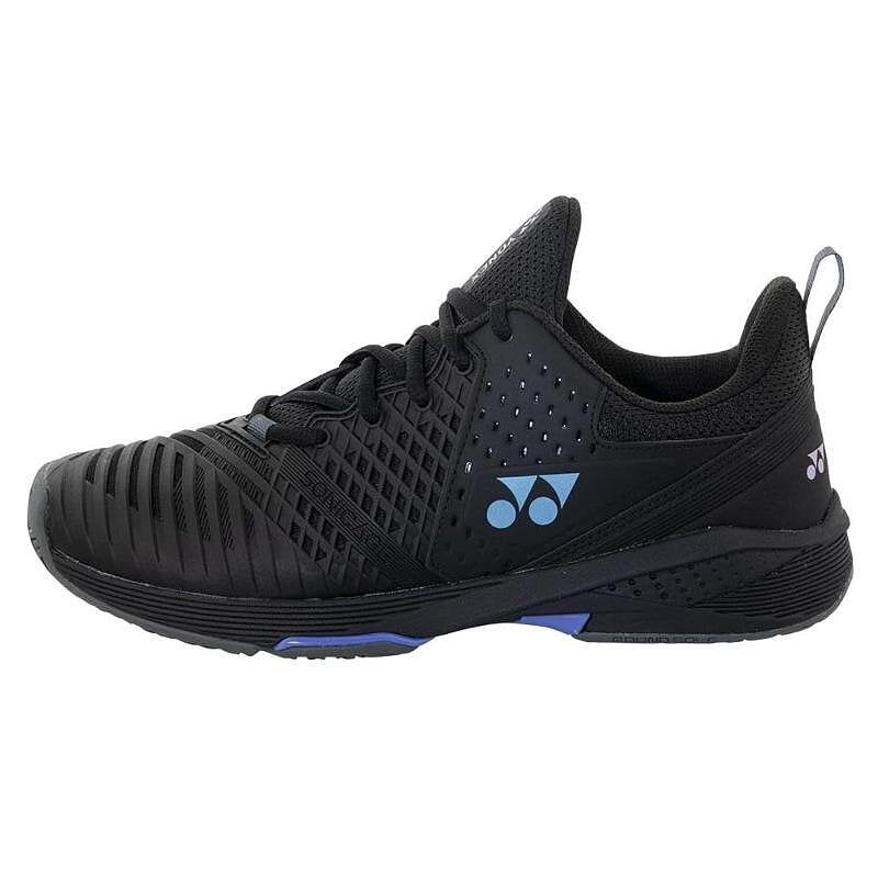 Men's Yonex PC SONICAGE 3 Black sneakers - lightweight tennis shoes for the court, comfortable and stable for recreational and advanced players