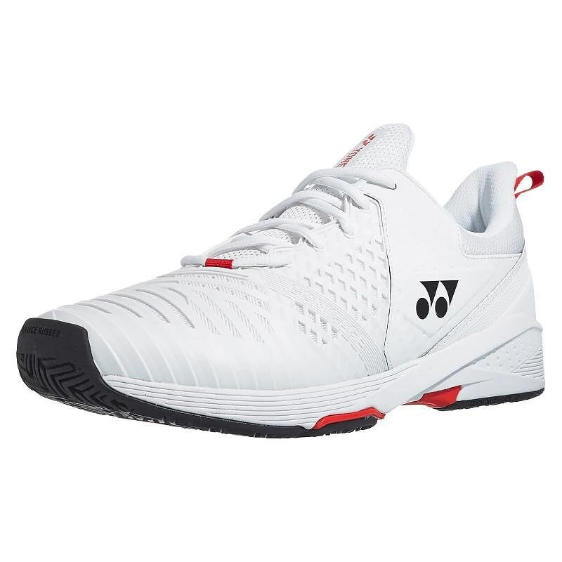 Men's tennis shoes Yonex Sonicage 3 Men White/Red – lightweight, stable and comfortable for dynamic play