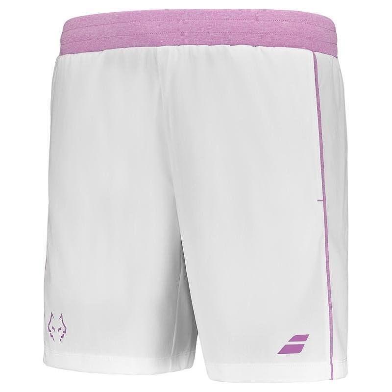 Мъжки шорти Babolat SHORT LEBRON 2025 - white – леки, еластични шорти за падел с еластична талия и джобове