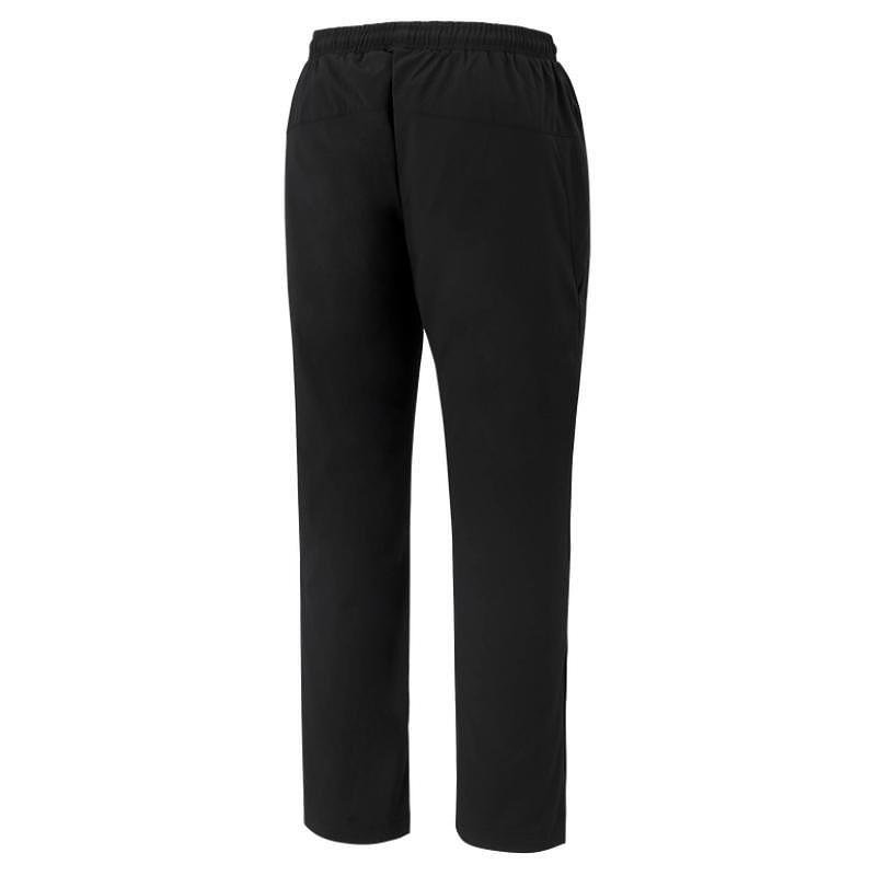 Pantaloni bărbătești Yonex Warm-Up Club Team Black, trening sport negru 100% poliester pentru tenis și padel