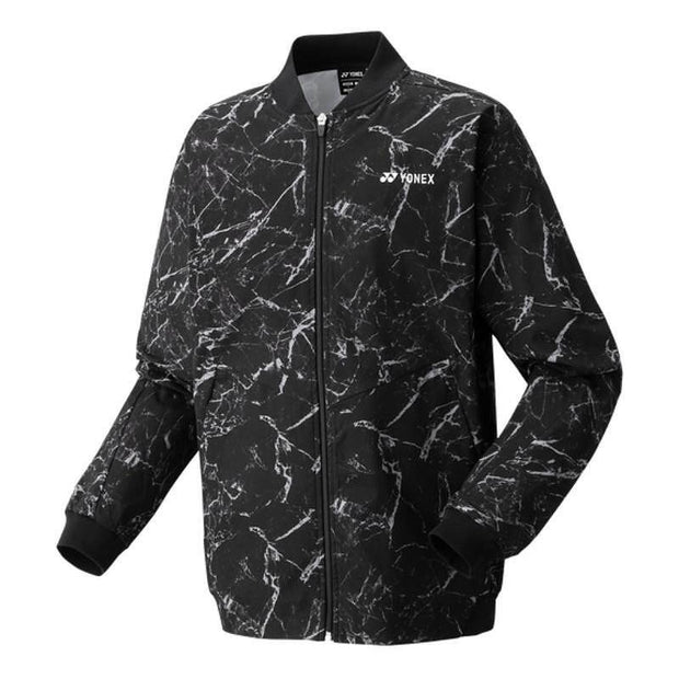 Мъжко горнище Yonex Warm-up Jacket CLUB TEAM Black – стилно черно горнище с OV Reduction за тенис и спорт.
