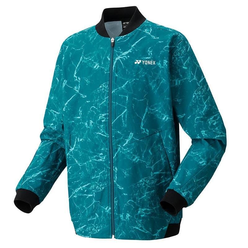 Jachetă bărbătească Yonex Warm-up Jacket CLUB TEAM Blue Green, jachetă sport Yonex pentru tenis și antrenamente