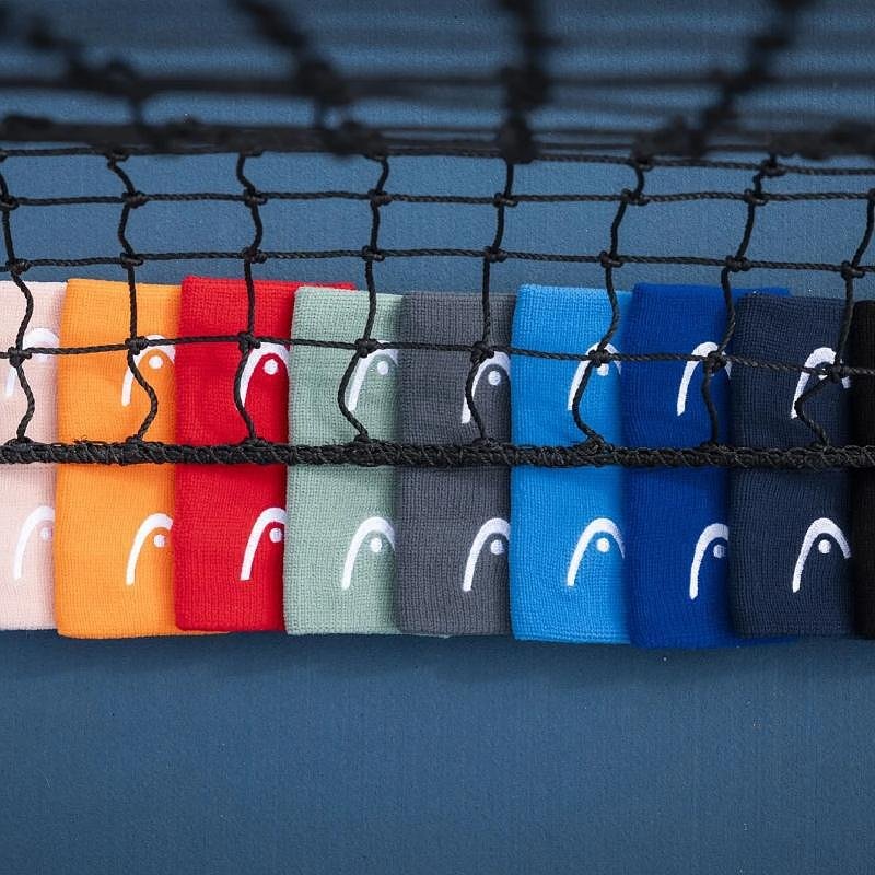Head 2.5" wristbands - orange, colorful tennis wristbands for padel rackets and tennis rackets