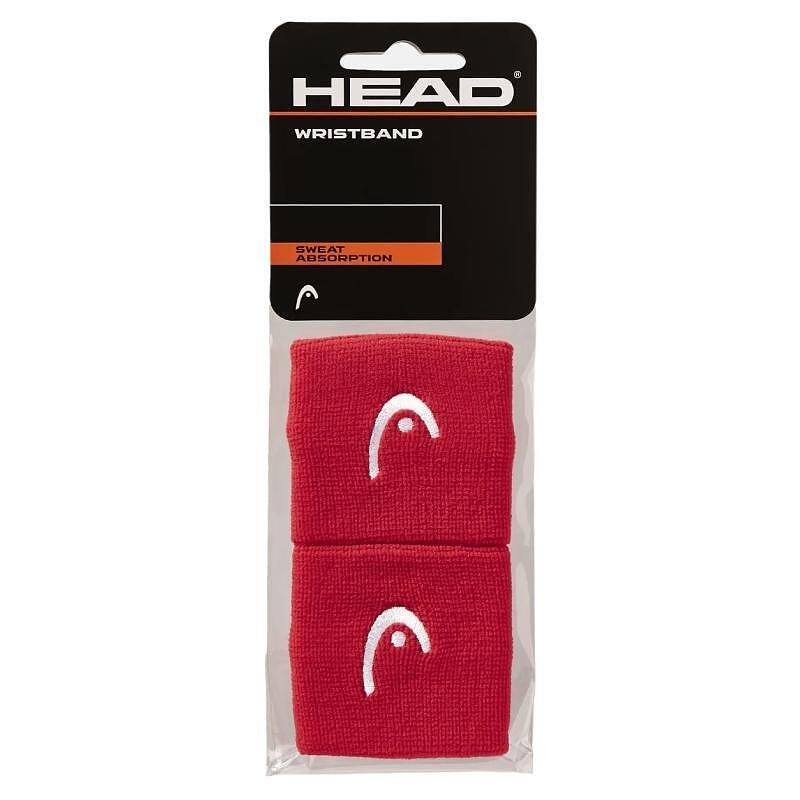Head 2.5" wristbands - red – red HEAD sports wristbands for tennis, padel rackets and tennis equipment