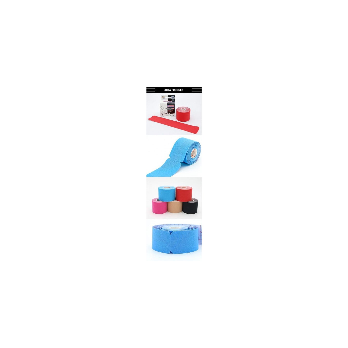 Bandă kinesio pre-tăiată Kindmax 20 buc. / 25 cm