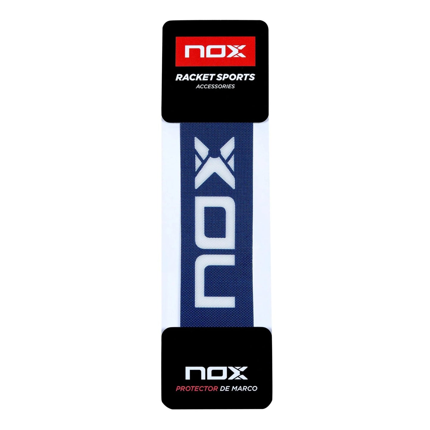 Предпазител за падел ракета NOX PROTECTOR BAG 6 units – син цвят с бяло лого, 3M лепенка за защита на рамката на падел ракета от удари и надрасквания.